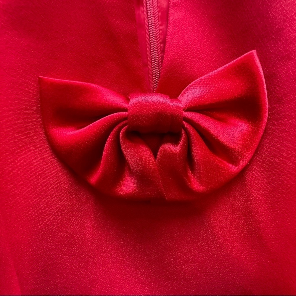 Vintage Talbots Albert Nipon Petite Red Dress In … - image 8